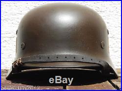 WW2 German M35 SS Ex. Allgemeine helmet Made by Quist with Rare size Q68
