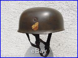 WW2 German M38 Paratrooper/Fallschirmjager helmet late war Made by CKL71 bno. 473