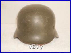 WW2 German M40/55 helmet with Norway volunteer decal, size 59