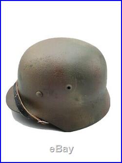 WW2 German M40 Normandy Camo Steel Helmet High Quality Reproduction Elite