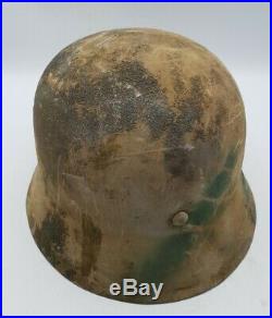 WW2 German M40 Normandy Camouflage Steel Helmet High Quality Reproduction