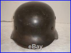 WW2 German M40 steel helmet, Q64, original paint, liner
