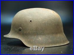 WW2 German M42 Helmet Barnfound Holland battlefield Wehrmacht Waffen stahlhelm