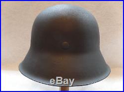 WW2 German M42 Helmet EF 66 serial number 3847 Excellent, Prof. Restored