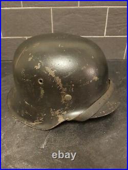 WW2 German M42 Helmet Original, large(size 68)
