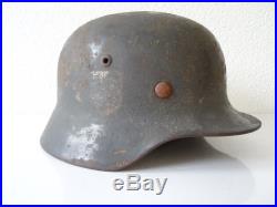WW2 German M42 Original Luftwaffe Helmet Relic Battle Stalingrad Russia WK2 RARE