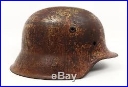 WW2 German M42 combat camouflage helmet US Army military estate Normandy camo