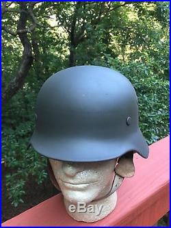WW2 German M-40 helmet Field-Grey (German/Finnish Helmet) 66 shell/ 59 liner