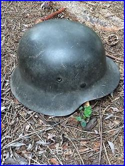 WW2 German M-42 Helmet. Estate Sale 100% UNTOUCHED
