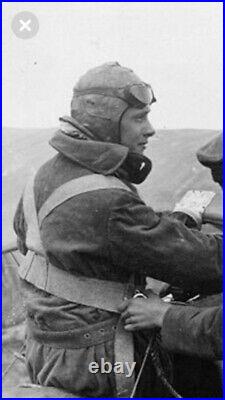 WW2 German NSFK (1930-1939) glider pilot leather helmet Luftwaffe
