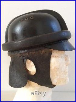 WW2 German NSKK motocycle Crash Helmet. 1st pattern. Orig
