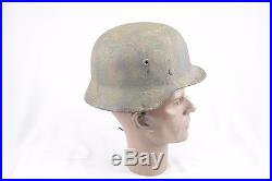 WW2 German Normandy Camo Helmet Barn Find- Could be real or fake