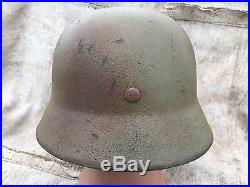 WW2 German Original Helmet M40 64 Kamo SS