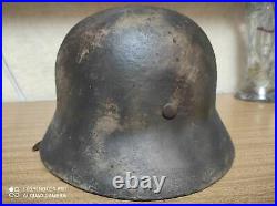 WW2 German Original Helmet WOW! Camo #1