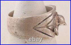 WW2 German RING Stahlhelm WWII wwI WW1 Helmet STERLING Silver 835 Germany M. S