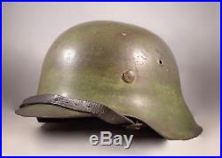 WW2 German SD Heer M42 Helmet Original Camouflage Untouched