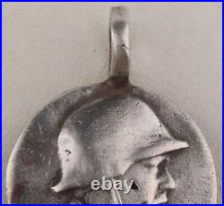 WW2 German SOLDIER's Pendant Helmet WWII Sterling Silver 800 Special FORCE Shock