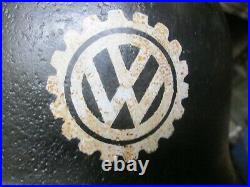 WW2 German Volkswagen Factory Security Police Helmet No Liner
