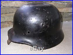 WW2 German W-SS M40 steel helmet. Very rare