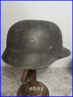 WW2 German Wehrmacht Helmet with cover, no decals, woodland mars Camo Heer