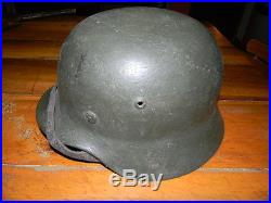 WW2 German camo helmet