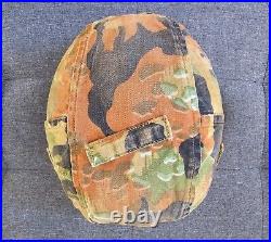 WW2 German elite M35 Camo Leibermuster Helmet cover