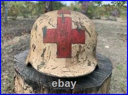WW2 German helmet M35 62/55