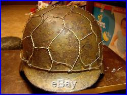 WW2 German helmet M35 SS. Original. Relic