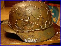 WW2 German helmet M35 SS. Original. Relic