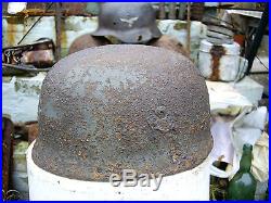 WW2 German helmet M38 paratrooper. 100% original. Relic