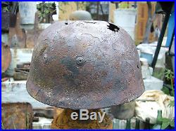 WW2 German helmet M38 paratrooper. Original relic