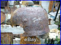 WW2 German helmet M38 paratrooper. Original relic