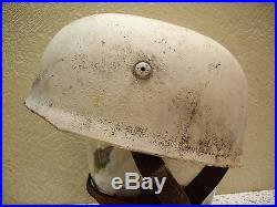 WW2 German helmet M38 paratrooper. Winter camo