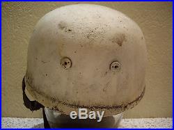 WW2 German helmet M38 paratrooper. Winter camo