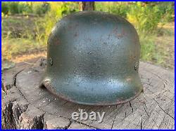 WW2 German helmet M40 Q66 DN535