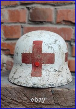 WW2 German helmet M40 size 60 liner 53 Medic, Very small, very rare