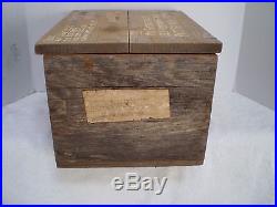 WW2 German helmet send home wood crate