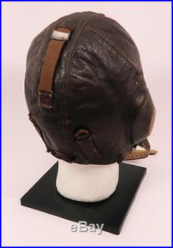 WW2 German leather flight cap Luftwaffe pilot WW1 mask helmet LKpW101 Air Force
