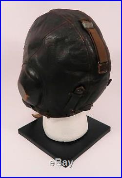 WW2 German leather flight cap Luftwaffe pilot WW1 mask helmet LKpW101 Air Force