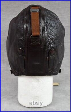 WW2 German luftwaffe leather winter flight helmet pilot wehrmacht US vet estate
