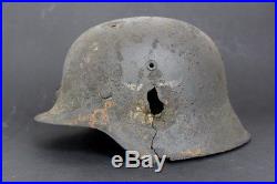 WW2 German military helmet mod. 42. Battlefield Relic