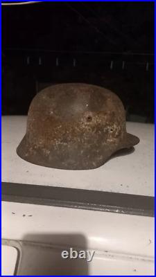 WW2. German original helmet from the Wehrmacht period. WWII. WW2