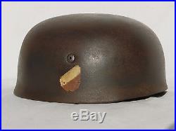 WW2 German paratrooper/fallschirmjager helmet made by CkL71 bno4223