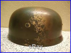 WW2 German paratrooper helmet M38. Camo