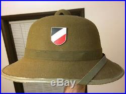 WW2 German pith helmet