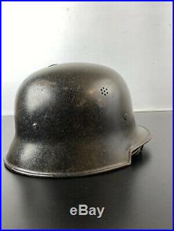 WW2 M34 German Helmet with Liner & Chinstrap WWII Named