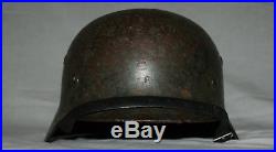 WW2 M35 ET 62 German Combat Helmet Original with original liner