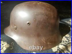 WW2 M35 German Helmet. Guaranteed ALL original and untouched. Shell marked NS 66