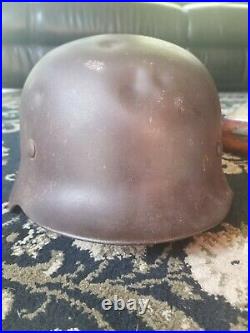 WW2 M35 German Helmet. Guaranteed ALL original and untouched. Shell marked NS 66