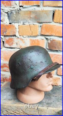 WW2 M35 German Helmet WWII M 35. Combat helmet size 64 Original Paint